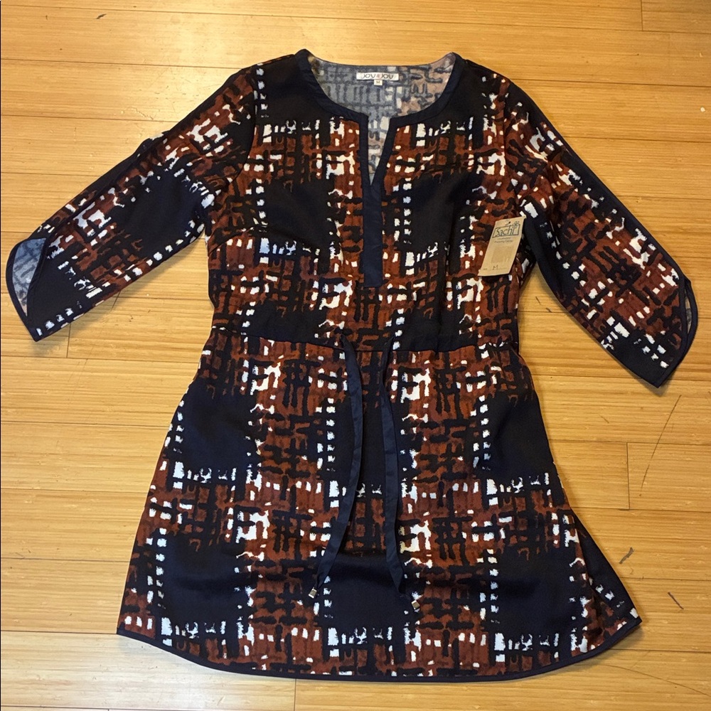 NWT Joy Joy Multicolor Patterned Dress Tunic